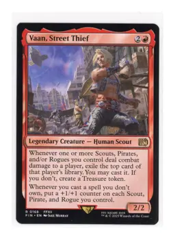 Vaan, Street Thief R 0168 Regular Final Fantasy MTG Card NM - Image 1