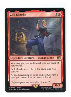 Zell Dincht R 0170 Regular Final Fantasy MTG Card NM - Image 1