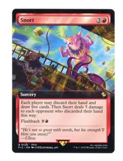 Snort (Extended Art) R 0120 Regular Final Fantasy MTG Card NM - Image 1