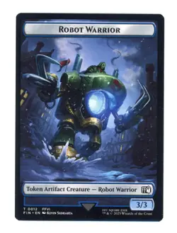 Sephiroth, One-Winged Angel / Robot Warrior Token T 24 / 12 Final Fantasy MTG - Image 2