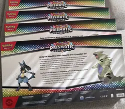 LOT OF 4 Pokemon Prismatic Sams Club Lucario Ex Tyranitar Ex Premium Collection - Image 2