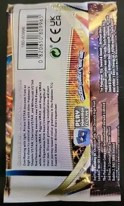 Pokemon TCG Booster Pack - Sword & Shield Brilliant Stars - NEW / SEALED - Image 3