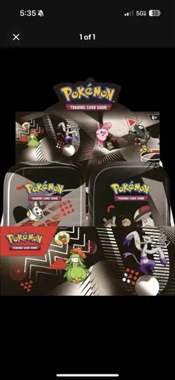 Pokemon TCG Black Bolt White Flare Mini Tin Set of 8 with Display Box! FREE SHIP - Image 3