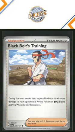 Pokemon SV: Prismatic Evolutions Black Belt's Training #099/131 Common Common - Image 1