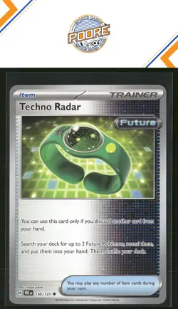 Pokemon SV: Prismatic Evolutions Techno Radar #130/131 Uncommon Uncommon - Image 1