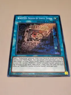 Yugioh! WANTED: Seeker of Sinful Spoils - RA03-EN074 - Secret Rare - 1st Edition - Image 1