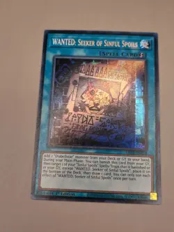 Yugioh! WANTED: Seeker of Sinful Spoils - RA03-EN074 - Secret Rare - 1st Edition - Image 2