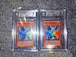 Yugioh Blue-Eyes Shining Dragon MOV-EN001 Super Rare 2004 BGS 9 (2) LOT! - Image 1