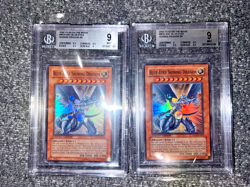 Yugioh Blue-Eyes Shining Dragon MOV-EN001 Super Rare 2004 BGS 9 (2) LOT! - Image 2