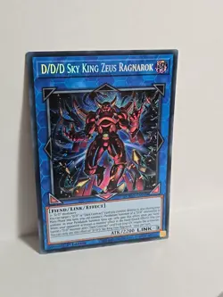 Yugioh D/D/D Sky King Zeus Ragnarok DOOD-EN049 Secret Rare 1st Edition NM - Image 1