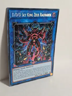 Yugioh D/D/D Sky King Zeus Ragnarok DOOD-EN049 Secret Rare 1st Edition NM - Image 2