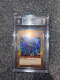 Yugioh Dark Magician MVP1-ENGV3 Gold Secret Rare Limited Edition BGS 9 - Image 1