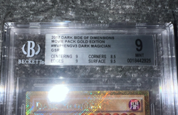 Yugioh Dark Magician MVP1-ENGV3 Gold Secret Rare Limited Edition BGS 9 - Image 3