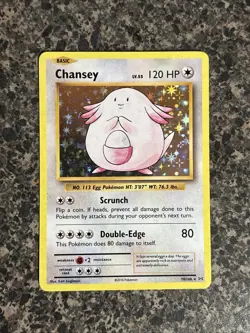 Pokemon TCG Chansey 70/108 XY Evolutions Holo Card Near Mint Condition - Image 1