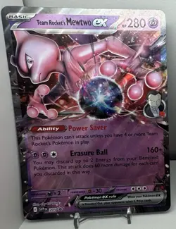Team Rocket's Mewtwo ex 205 Jumbo Cards Holo - Image 1