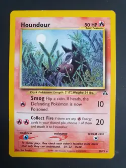 Houndour 24/75 - Neo Discovery Set - Pokemon Card - Excellent Condition - Image 1