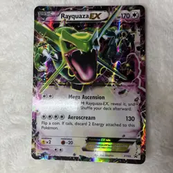 Pokemon TCG Rayquaza EX Jumbo XY66 Promo Holo Rare Oversized 2015 Card - Image 1