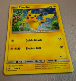 Pikachu - 19/68 - Promo Rare Hidden Fates Battle Academy Deck Pokemon Card - Image 1