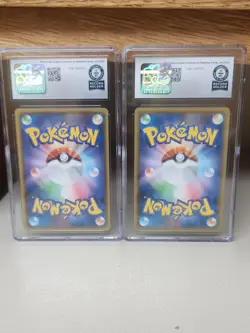 Pokemon CGC World Record Japanese Clauncer and Glameow 2 Card Lot - Image 2