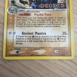 Claydol 5/107 EX Deoxys Reverse Holo Foil Stamped Rare Pokemon Card - Image 2