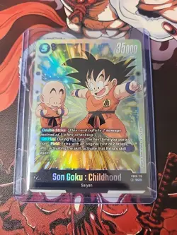 Son Goku : Childhood FB06-119 Secret Rare Dragon Ball Card Rivals Clash - Image 1