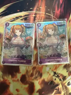 Set of 2 Charlotte Pudding PRB02-010 SR One Piece Card - Image 1