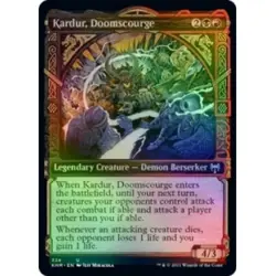 FOIL KARDUR, DOOMSCOURGE (SHOWCASE) X4 Kaldheim KHM Magic MTG MINT CARD - Image 1