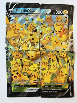 Pikachu V-Union Set of 4 SWSH: Sword & Shield Promo Cards Holo - Image 1