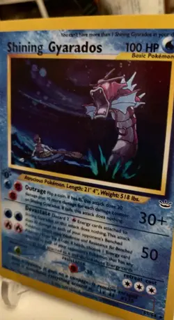 *Custom-made*High Quality,1st Ed.Shining Gyrados*Display Card* - Image 2