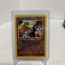 Pokemon Card - Entei #34 Black Star WOTC Movie Promo Reverse Holo - Image 1