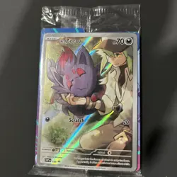 N’s Zorua 189 SV09: Journey Together Black Star Promo Card Sealed - Image 1