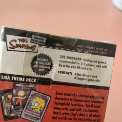 NEW SEALED The Simpsons Trading Card Game - Theme Deck Set - Lisa Box, 2003 - Image 5