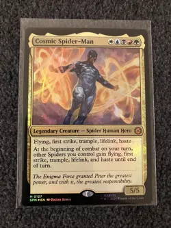 Magic The Gathering MTG - Cosmic Spider-Man Foil - Marvel's Spider-Man - Image 1