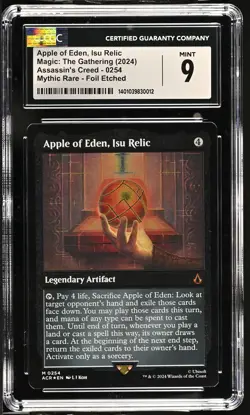 APPLE OF EDEN, ISU RELIC Assassin's Creed Foil Etched Foil Mythic CGC 9 MTG - Image 1