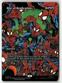 MTG MARVEL'S SPIDER-MAN RITE OF REPLICATION MYTHIC BORDERLESS NON-FOIL - Image 1