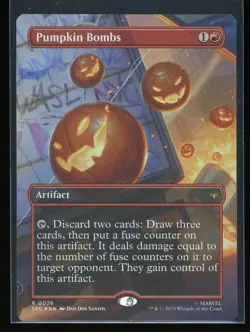 Pumpkin Bombs 2025 Magic: The Gathering Marvel's Spider-Man Rare #26 - Image 1