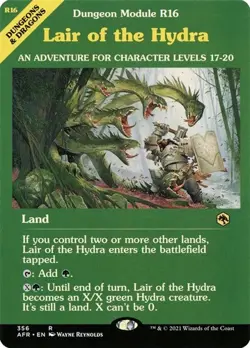 Lair of the Hydra - Showcase AFR NM MTG - Image 1