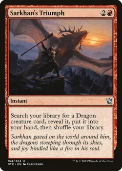 Sarkhan's Triumph DTK NM MTG - Image 1