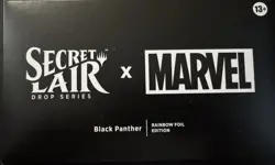 MTG Secret Lair Marvel BLACK PANTHER RAINBOW FOIL SEALED - Image 1