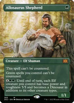 Allosaurus Shepherd (Borderless) Double Masters 2022 Foil - Image 1