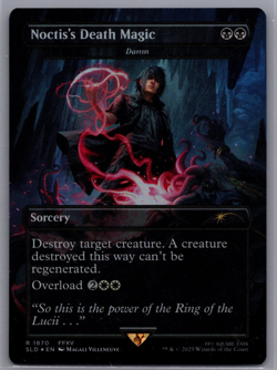 MTG - Noctis's Death Magic - Damn - Final Fantasy Secret Lair - MTG Foil 1870 - Image 1
