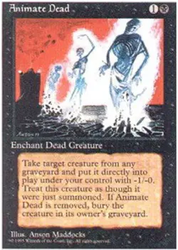 FBB Korean Animate Dead ~ Near Mint 4th Edition Fourth Foreign Black Border Stoc - Image 1