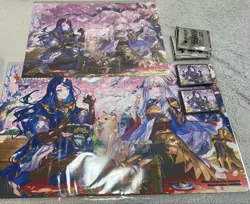 MTG Campaign Prize - Wandering Emperor Cherry Blossom Viewing Playmat & Extras - Image 1