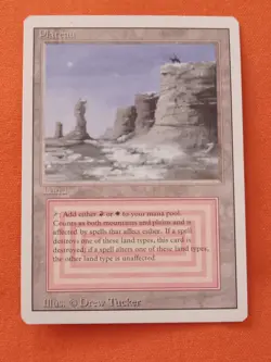 RARE Plateau Land MTG Revised Edition 1994 Vintage Magic NICE! - Image 1