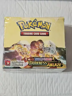 Pokemon TCG Sword/Shield Darkness Ablaze Booster Box 36 Packs FACTORY SEALED - Image 1