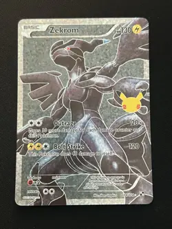 Zekrom Full Art Holo 114/114 Celebrations Classic Collection Pokemon NM - Image 1