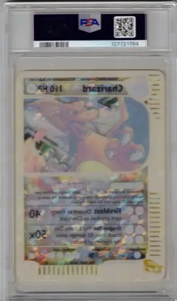 2003 POKEMON SKYRIDGE 9/12 CHARIZARD BOX TOPPER CRYSTAL HOLO PSA 5 NEW SLAB!! - Image 2