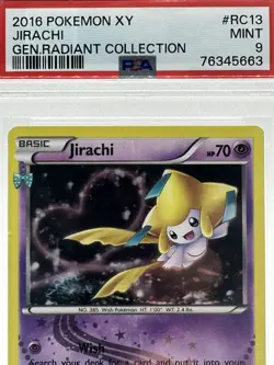 2016 Pokemon XY Jirachi RC13/RC32 Generation Radiant Collection MT PSA 9 - Image 2