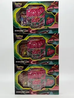 Lot of (3) Pokemon TCG Venusaur VMAX Battle Box NEW - Image 1