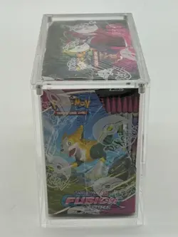 Pokemon TCG SWSH Fusion Strike Booster Box SEALED w/Acrylic Case - Image 2